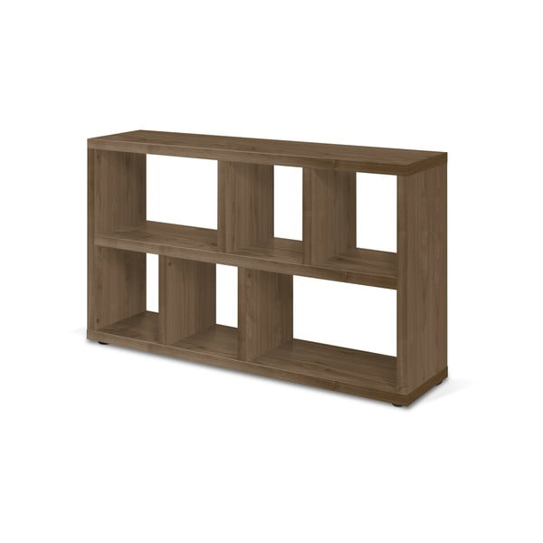 Bibliotecă maro cu aspect de lemn de nuc 150x83 cm Berlin – TemaHome-image-3