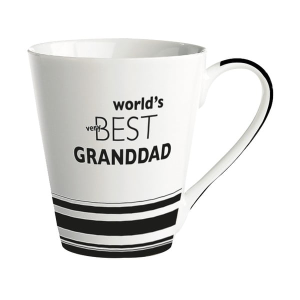 Cană porțelan KJ Collection World’s best granddad, 300 ml