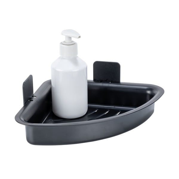 Raft pentru baie negru autoadeziv din plastic Parma – Allstar
