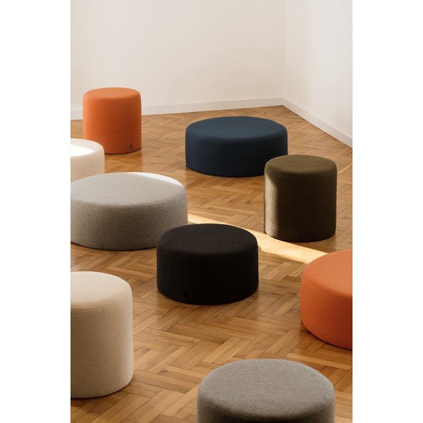 Puf verde cu tapițerie din lână Folk – noo.ma-image-4