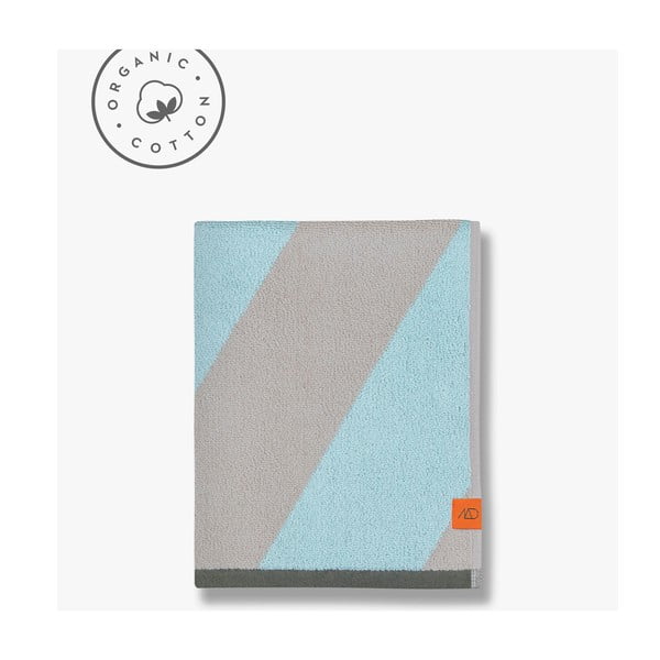 Prosop verde mentă din bumbac organic din frotir 70x133 cm Diagonal – Mette Ditmer Denmark-image-4