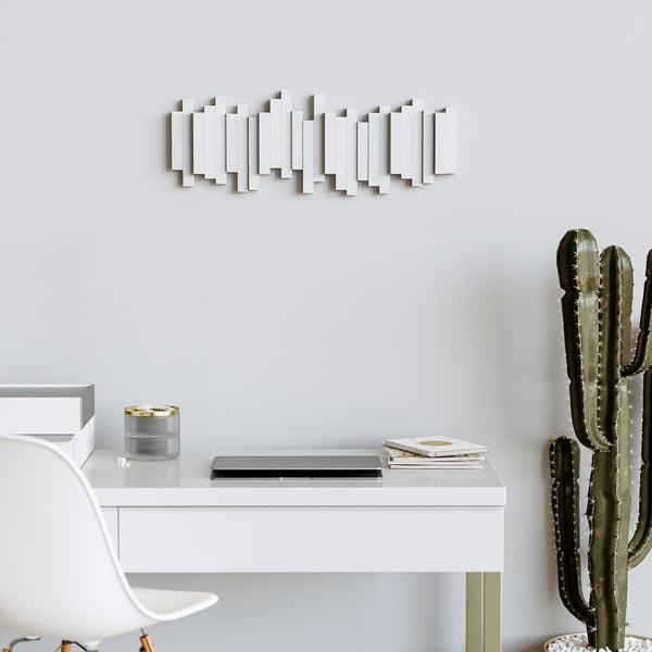 Cuier de perete alb din plastic Sticks – Umbra-image-1