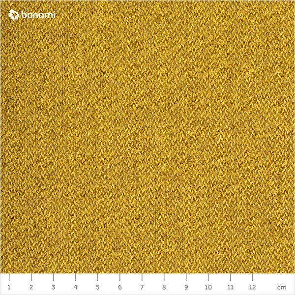 Canapea 3 locuri Scandic Retro, galben, 206 cm-image-3