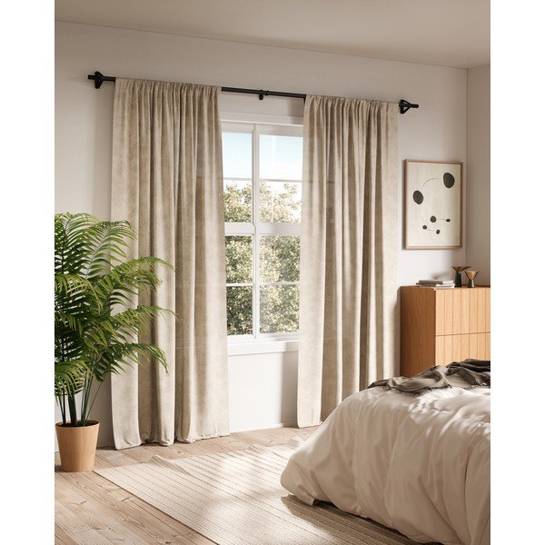 Galerie de perdea negru-mat extensibilă din oțel 107 - 305 cm Trinity – Umbra-image-2