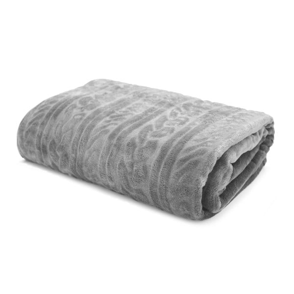 Pătură, gri, Domarex Luxury Wool, 220x200 cm