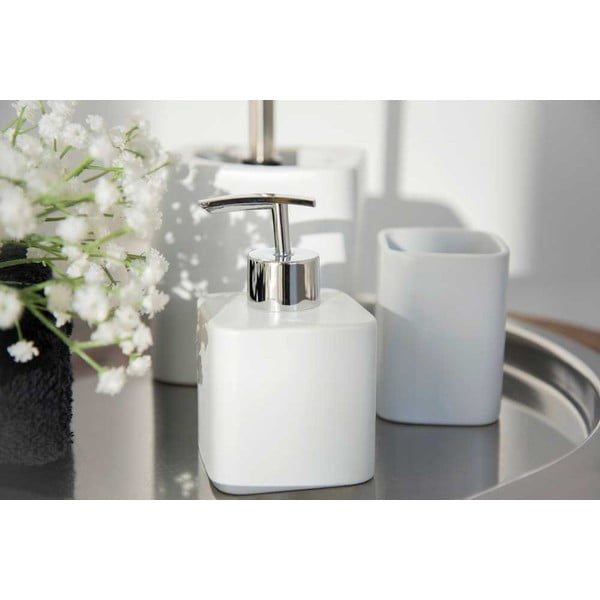 Dozator de săpun lichid alb din ceramică 290 ml Hexa – Wenko-image-1