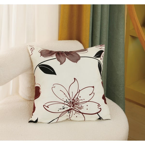 Lenjerie de pat de o persoană din micro satin maro/crem 140x200 cm 6 piese Scarlet - My House-image-4