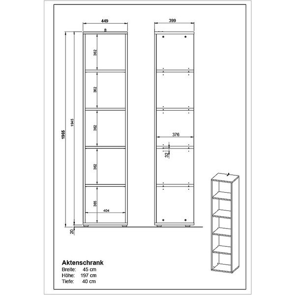 Etajeră crem cu aspect mat 45x197x40 cm Lissabon – Germania-image-3