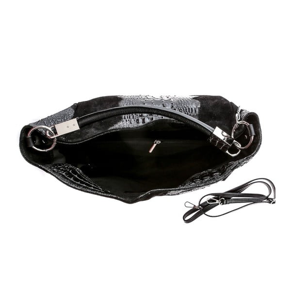 Geantă din piele Sofia Cardoni Elettra, negru-image-4