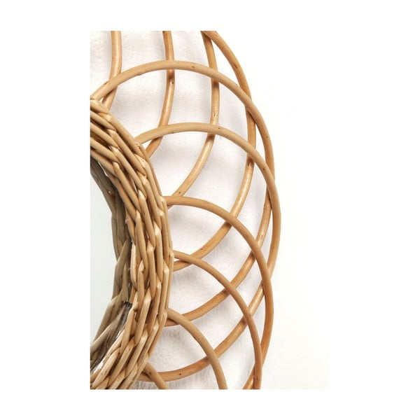 Oglindă cu ramă din ratan Kare Design Swing, Ø 34 cm-image-4