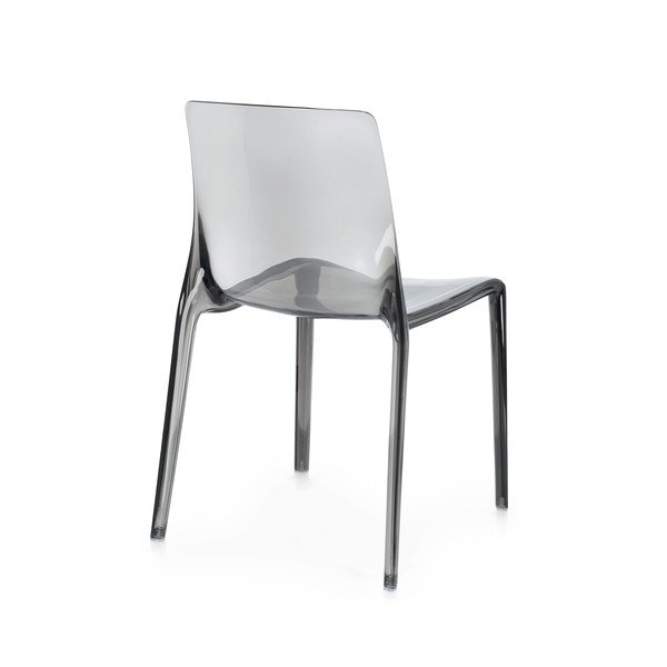 Scaun de grădină gri din plastic Adele – Bizzotto-image-3