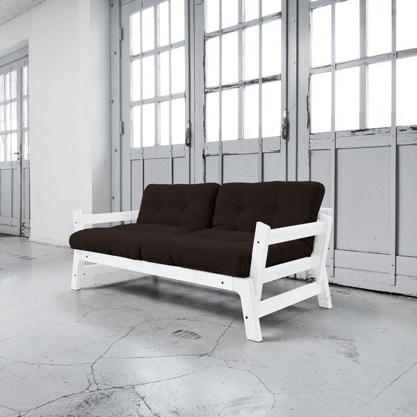 Canapea extensibilă Karup Step White/Brown