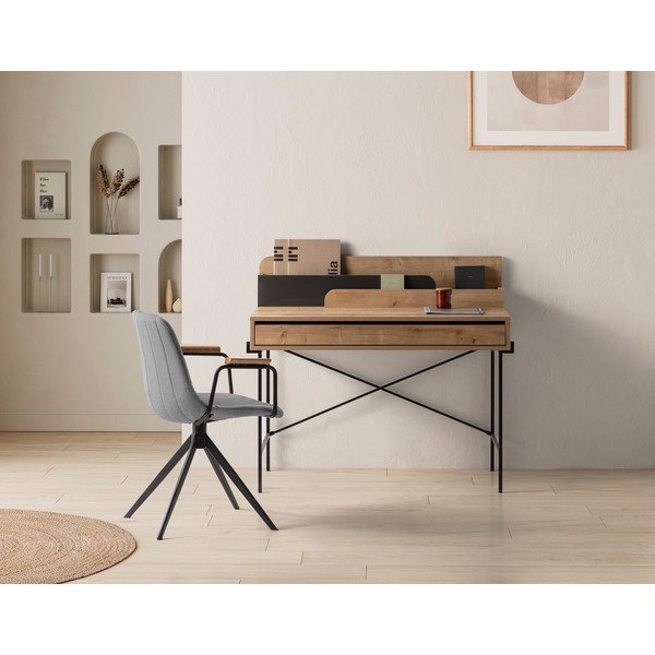 Scaune de dining gri-deschis 2 buc. Tali – Marckeric-image-1