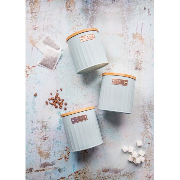 Recipiente 3 buc. din oțel pentru cafea/pentru ceai – Kitchen Craft-image-3