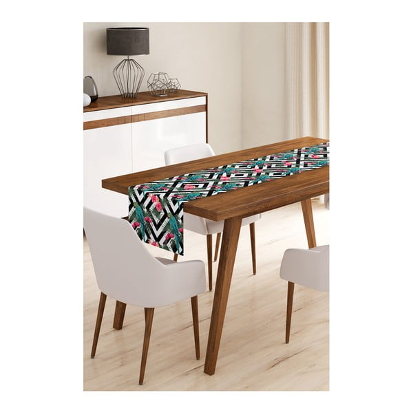 Napron din microfibră pentru masă Minimalist Cushion Covers Parrot Stripes, 45 x 145 cm