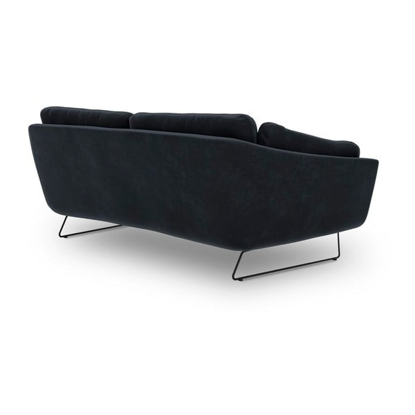 Canapea cu tapițerie de catifea Windsor & Co Sofas Gravity, albastru închis-image-3