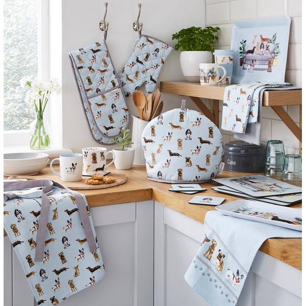 Șorț din bumbac Cooksmart® Curious Dogs-image-3