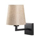 Aplică de perete neagră/crem ø 18 cm Profil – Opviq lights