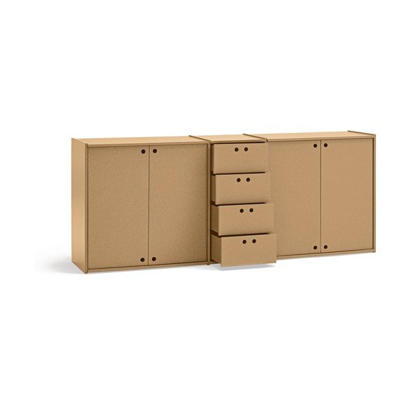 Comodă în culoare naturală 197x80x40 cm Wally – Teulat-image-3