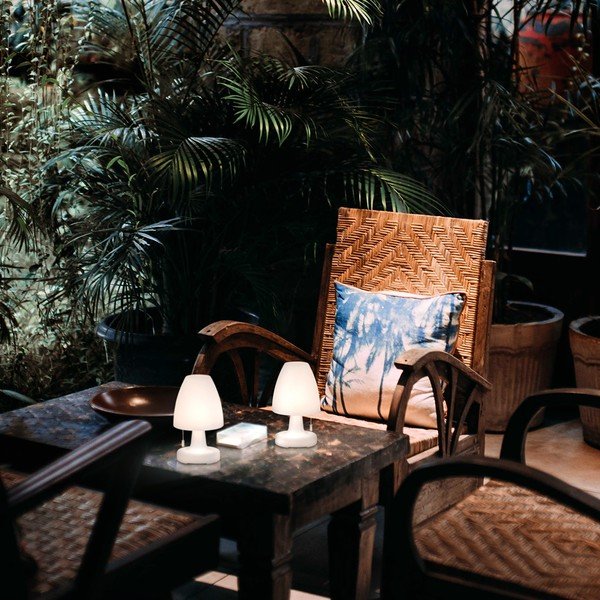 Veioză albă LED (înălțime 25 cm) Termoli – Fischer & Honsel-image-1