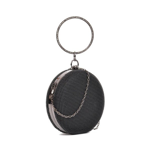 Clutch rotund Sofia Cardoni, negru-image-1