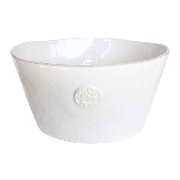 Bol din gresie ceramică Costa Nova, 6,98l, alb