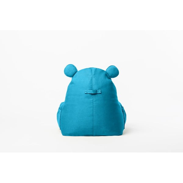 Fotoliu sac pentru copii The Brooklyn Kids Hippo, albastru turcoaz-image-1