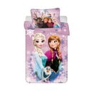 Lenjerie de pat pentru copii din bumbac pentru pătuț 100x135 cm Frozen "Purple" – Jerry Fabrics