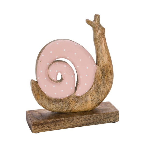Decorațiune din lemn pentru Paște Ego Dekor Snail, roz