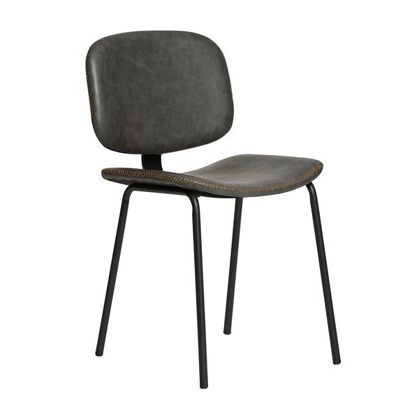 Set 2 scaune dining Marckeric Mali, gri-image-2