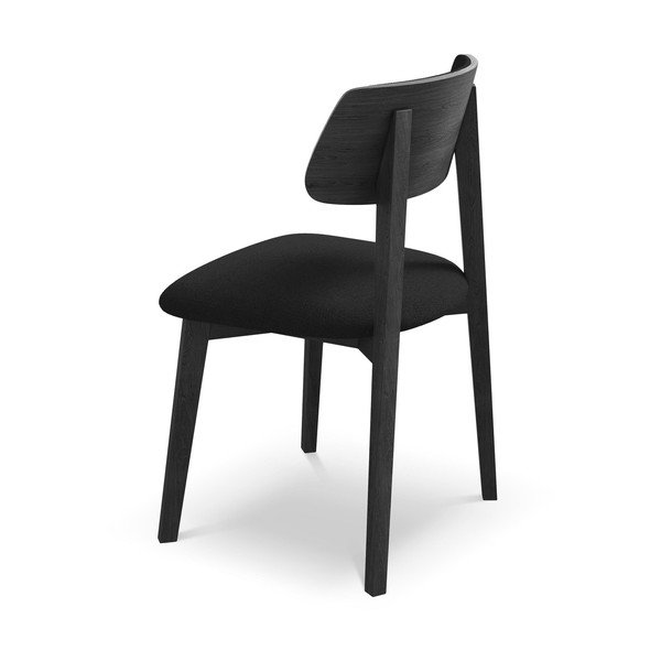 Scaun de dining negru din lemn masiv Niu – Makamii-image-3