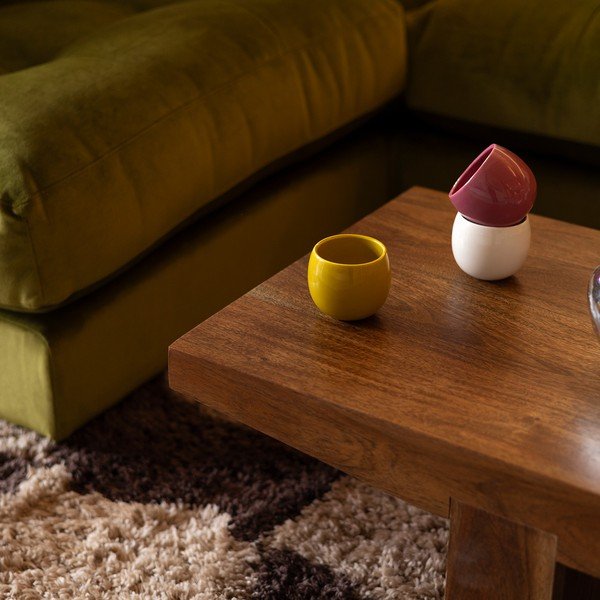 Cești galben-muștar 2 buc. din gresie ceramică 230 ml Billie – ONA-image-1