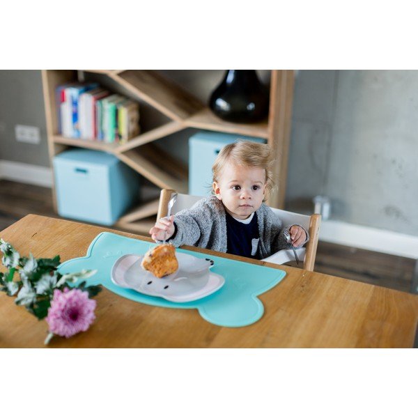Suport din silicon pentru masă Kindsgut Bear, 48 x 25 cm, turcoaz-image-1