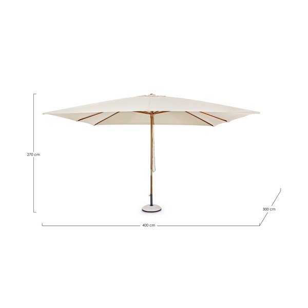 Umbrelă de soare bej 300x400 cm Syros – Bizzotto-image-3
