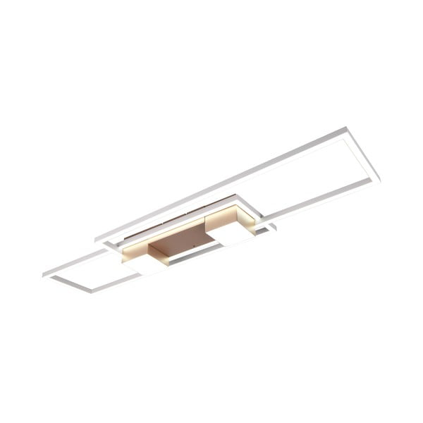 Plafonieră albă/în culoarea bronz LED cu control prin telecomandă/cu intensitate reglabilă 28x100 cm Albany – Trio-image-1