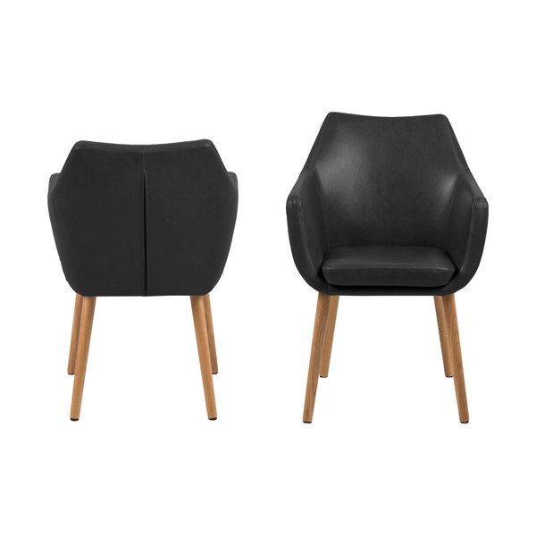 Fotoliu Actona Nora, negru-image-3