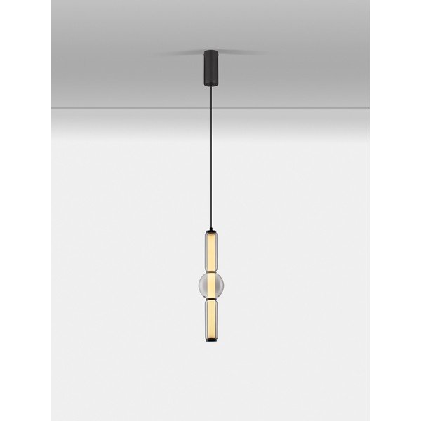 Lustră gri LED cu intensitate reglabilă din sticlă ø 12 cm Ulon – Nova Luce-image-4