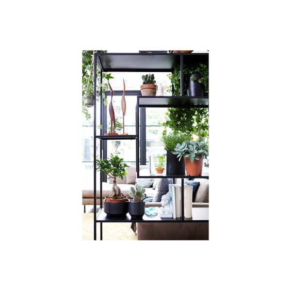 Bibliotecă WOOOD Fons, negru-image-4