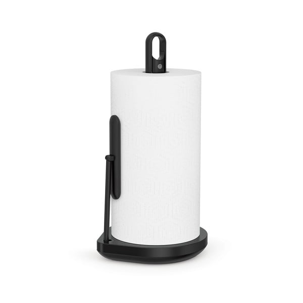 Suport de prosoape de hârtie negru mat din oțel – simplehuman-image-3