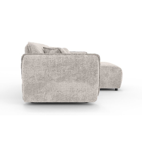 Colțar bej cu tapițerie din chenille (cu colț pe partea dreaptă/cu șezlong) Nelia – Ropez-image-3