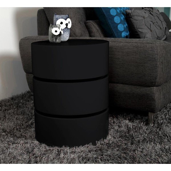Masă cafea extensibilă Actona Pop, ⌀ 40 cm, negru-image-1