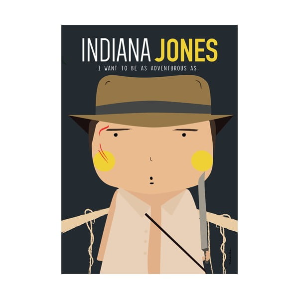 Poster NiñaSilla Indiana Jones, 21 x 42 cm
