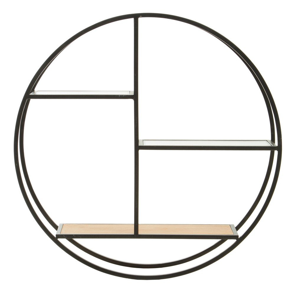 Raft negru/în culoare naturală etajat din metal 61 cm Mataram – Premier Housewares