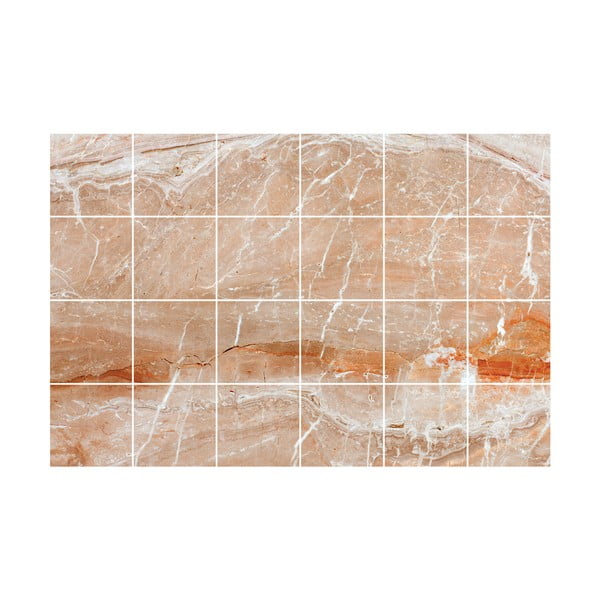 Autocolante pentru gresie 24 buc. 15x15 cm Marble Tiles Torino – Ambiance-image-2