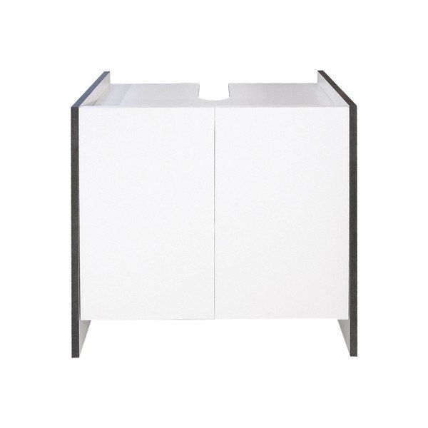Dulap baie TemaHome Biarritz, înălțime 59,2 cm, alb - gri