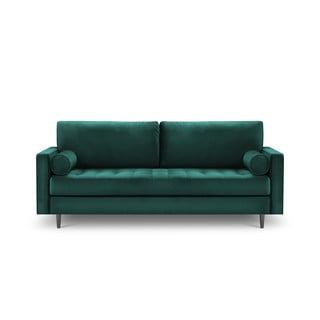 Canapea din catifea Milo Casa Santo, 219 cm, verde petrol