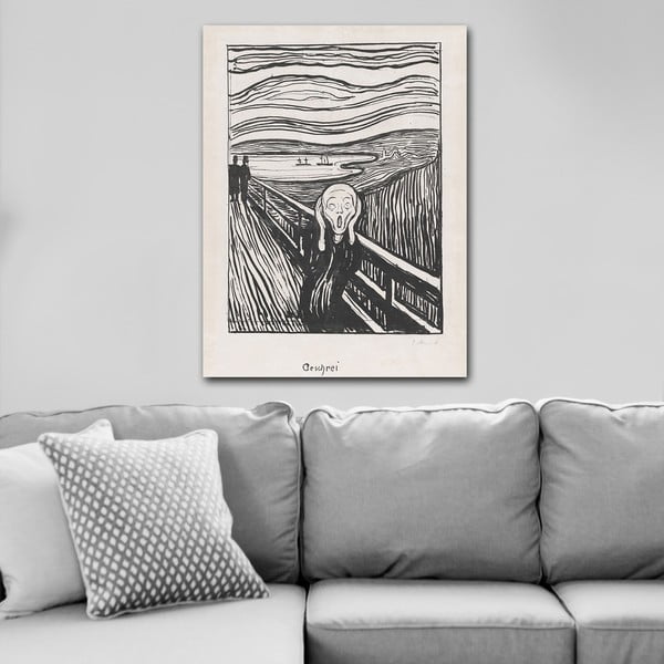 Tablou 70x100 cm Edvard Munch Sketch – Wallity-image-1