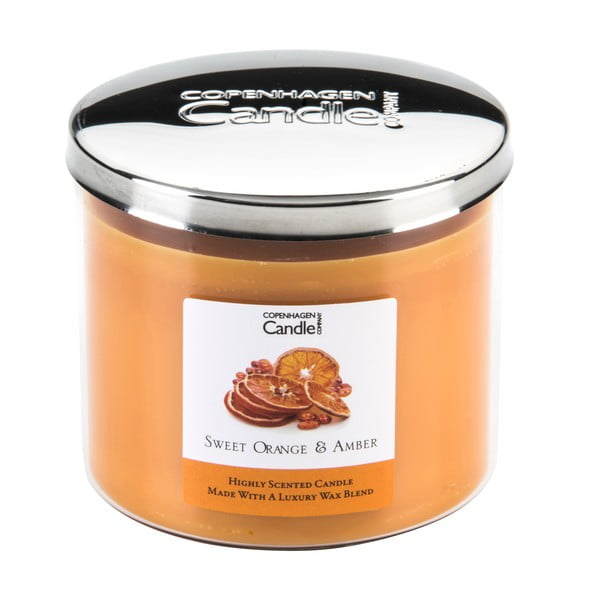 Lumânare parfumată Copenhagen Candles Sweet Orange&Amber, 50 ore