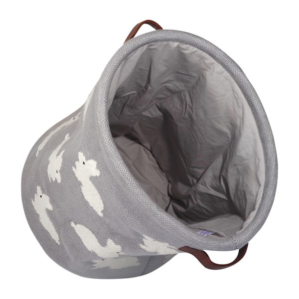 Coș din bumbac Kindsgut Bunny, gri-image-2