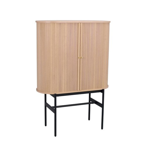 Dulap în culoare naturală cu aspect de lemn de stejar 102x146 cm Haddington – Rowico-image-2
